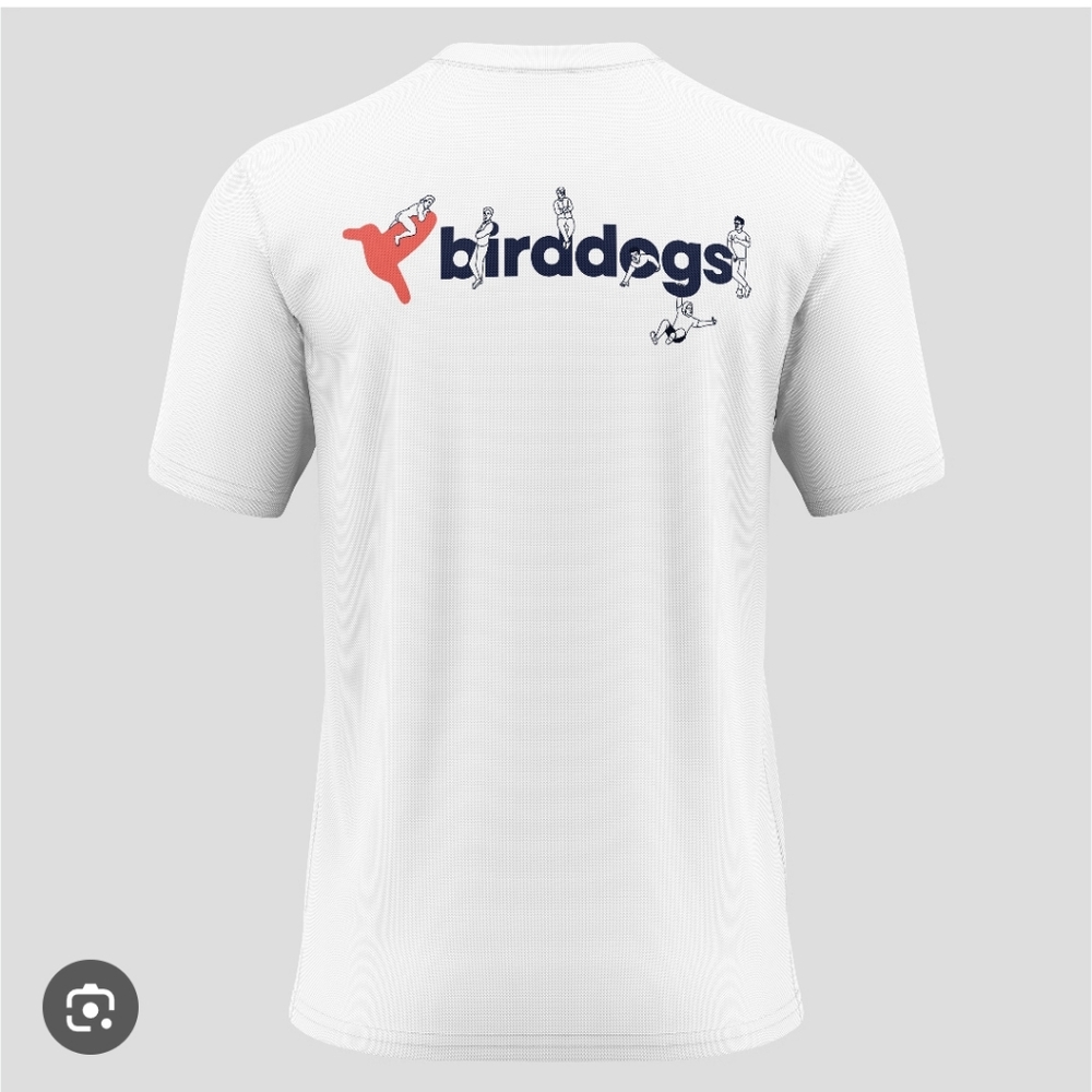 Birddogs Athletic Playground Tee White Spell out Fun Men's Medium - Picture 8 of 8